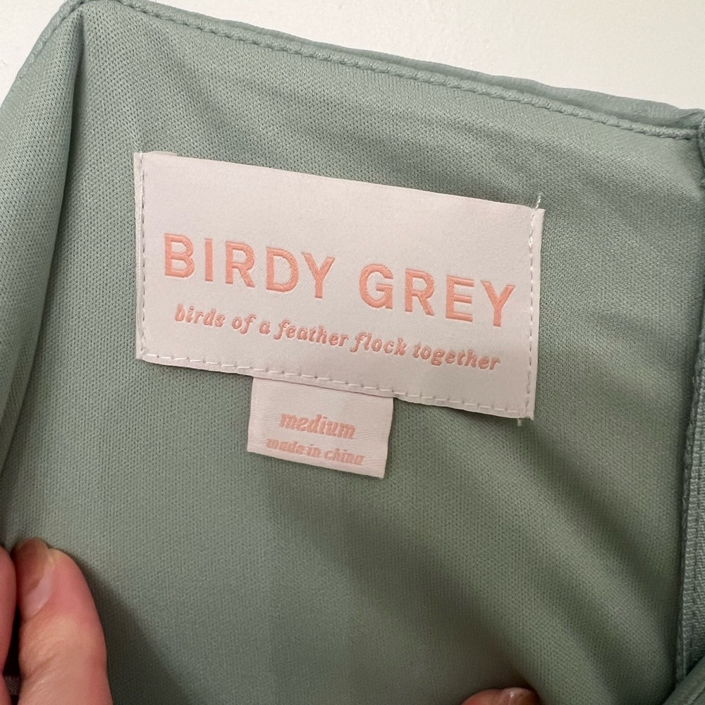 NWT Birdy Grey Gwennie Dress Sage No Slit (Medium) - Picture 7 of 10